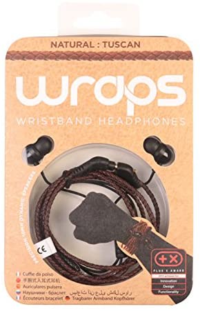 WRAPS LEATHER WITH MIC BROWN TUSCAN
