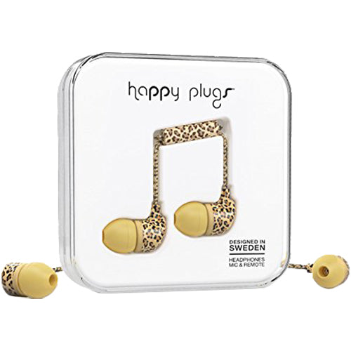 HAPPY PLUGS IN-EAR HEADPHONE Unik - Leopard
