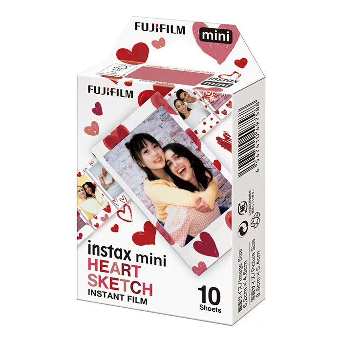 Fujifilm Instax Mini Heart Sketch Film 10 sheets