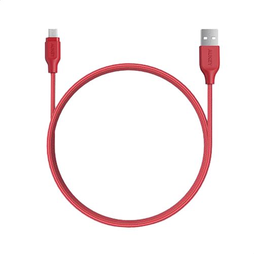 Aukey Braided Nylon USB 2.0 to Micro USB Cable 2 meter- Black