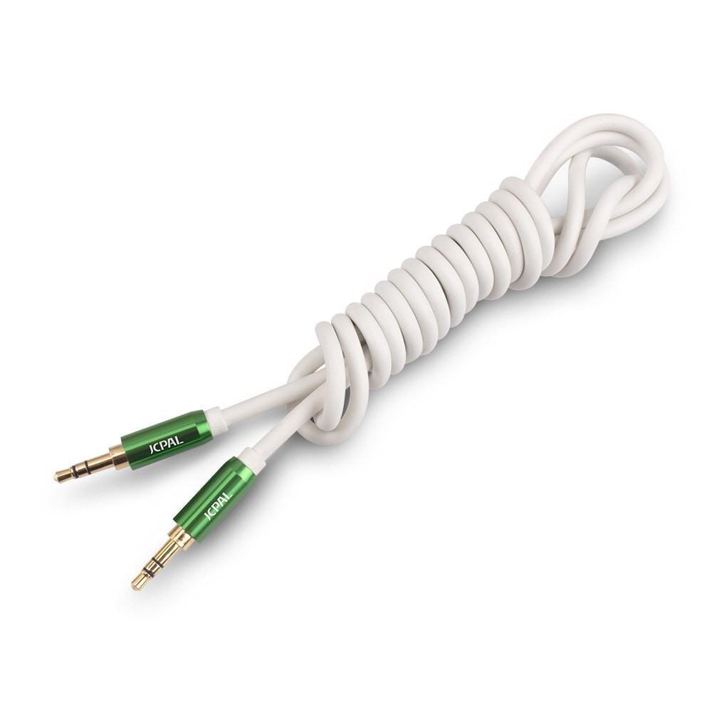 JCPal AUX Cable 1.5m 3.5mm Audio Jack White